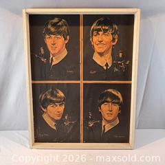 MaxSold Auction: Set of Four Original 1964 Nicholas Volpe Beatles Portrait Prints. Framed and Mounted on Board  - Oakville (Ontario, Canada) PARTNER MANAGED Estate Sale Online Auction - Lakeshore Road West