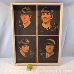 MaxSold Auction: Set of Four Original 1964 Nicholas Volpe Beatles Portrait Prints. Framed and Mounted on Board  - Oakville (Ontario, Canada) PARTNER MANAGED Estate Sale Online Auction - Lakeshore Road West