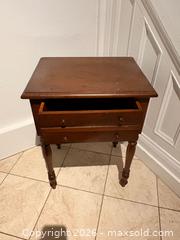 MaxSold Auction: Side Table or Nightstand with Single Drawer - Oakville (Ontario, Canada) PARTNER MANAGED Estate Sale Online Auction - Lakeshore Road West