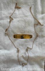 MaxSold Auction: Signed Kate Spade Best Friend Bangle and Lady Marmalade Crystal Beaded Gold-toned Necklace - Oakville (Ontario, Canada) PARTNER MANAGED Estate Sale Online Auction - Lakeshore Road West