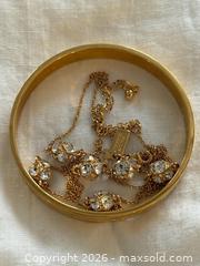 MaxSold Auction: Signed Kate Spade Best Friend Bangle and Lady Marmalade Crystal Beaded Gold-toned Necklace - Oakville (Ontario, Canada) PARTNER MANAGED Estate Sale Online Auction - Lakeshore Road West