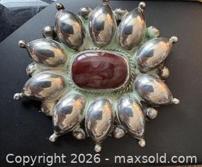 MaxSold Auction: Signed Sterling Silver Mexican  Brooch - Oakville (Ontario, Canada) PARTNER MANAGED Estate Sale Online Auction - Lakeshore Road West