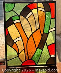 MaxSold Auction: Stained Glass Panel with an Abstract Butterfly Design - Oakville (Ontario, Canada) PARTNER MANAGED Estate Sale Online Auction - Lakeshore Road West