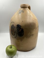 MaxSold Auction: Stoneware Crock Stamped "J.F. POOLE & CO." from "BRANTFORD C.W." - Oakville (Ontario, Canada) PARTNER MANAGED Estate Sale Online Auction - Lakeshore Road West