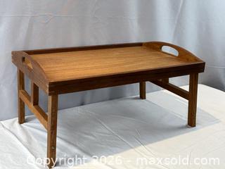 MaxSold Auction: Teakwood Folding Bed Tray by Goodwood.  - Oakville (Ontario, Canada) PARTNER MANAGED Estate Sale Online Auction - Lakeshore Road West