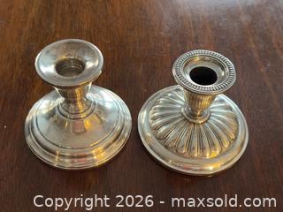 MaxSold Auction:  Two Antique Sterling Silver Candlestick Holders - Oakville (Ontario, Canada) PARTNER MANAGED Estate Sale Online Auction - Lakeshore Road West