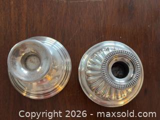 MaxSold Auction:  Two Antique Sterling Silver Candlestick Holders - Oakville (Ontario, Canada) PARTNER MANAGED Estate Sale Online Auction - Lakeshore Road West