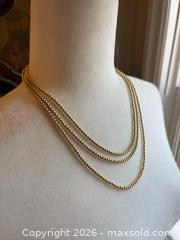 MaxSold Auction: Very Long Gold Filled Beaded Necklace - Oakville (Ontario, Canada) PARTNER MANAGED Estate Sale Online Auction - Lakeshore Road West