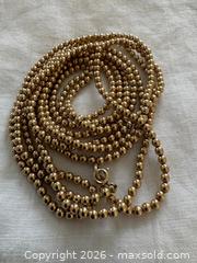 MaxSold Auction: Very Long Gold Filled Beaded Necklace - Oakville (Ontario, Canada) PARTNER MANAGED Estate Sale Online Auction - Lakeshore Road West