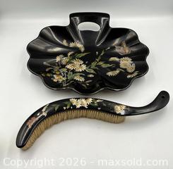 MaxSold Auction: Victorian Hand Painted Papier-mâché Crumb Tray with Brush - Oakville (Ontario, Canada) PARTNER MANAGED Estate Sale Online Auction - Lakeshore Road West