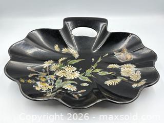 MaxSold Auction: Victorian Hand Painted Papier-mâché Crumb Tray with Brush - Oakville (Ontario, Canada) PARTNER MANAGED Estate Sale Online Auction - Lakeshore Road West