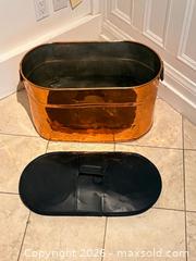 MaxSold Auction: Vintage Copper Boiler with Handles and Lid - Oakville (Ontario, Canada) PARTNER MANAGED Estate Sale Online Auction - Lakeshore Road West