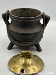 MaxSold Auction: Vintage Fireplace Tools: Cast Iron Fire Starter Pot - Oakville (Ontario, Canada) PARTNER MANAGED Estate Sale Online Auction - Lakeshore Road West