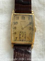 MaxSold Auction: Vintage Hamilton Myron Gold Filled Case Manual-wind Wristwatch. Circa 1940s.  - Oakville (Ontario, Canada) PARTNER MANAGED Estate Sale Online Auction - Lakeshore Road West