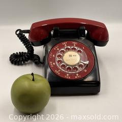 MaxSold Auction: Vintage Northern Electric Rotary Telephone: Black and Red - Oakville (Ontario, Canada) PARTNER MANAGED Estate Sale Online Auction - Lakeshore Road West