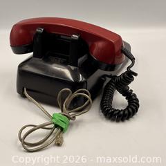 MaxSold Auction: Vintage Northern Electric Rotary Telephone: Black and Red - Oakville (Ontario, Canada) PARTNER MANAGED Estate Sale Online Auction - Lakeshore Road West
