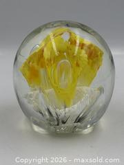 MaxSold Auction: Yellow Art Glass Paperweight - Oakville (Ontario, Canada) PARTNER MANAGED Estate Sale Online Auction - Lakeshore Road West