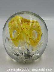 MaxSold Auction: Yellow Art Glass Paperweight - Oakville (Ontario, Canada) PARTNER MANAGED Estate Sale Online Auction - Lakeshore Road West