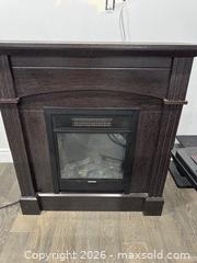 MaxSold Auction: 36" Electric Fireplace Mantel with Insert, Dark Espresso - Mississauga (Ontario, Canada) SELLER MANAGED Downsizing Online Auction -  Glen Erin Drive