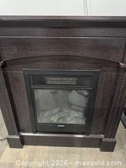 MaxSold Auction: 36" Electric Fireplace Mantel with Insert, Dark Espresso - Mississauga (Ontario, Canada) SELLER MANAGED Downsizing Online Auction -  Glen Erin Drive