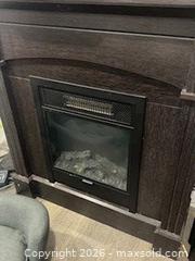 MaxSold Auction: 36" Electric Fireplace Mantel with Insert, Dark Espresso - Mississauga (Ontario, Canada) SELLER MANAGED Downsizing Online Auction -  Glen Erin Drive