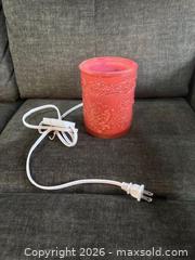 MaxSold Auction: Pink Coral Embossed Glass Plug-in Wax Warmer Lamp - Mississauga (Ontario, Canada) SELLER MANAGED Downsizing Online Auction -  Glen Erin Drive