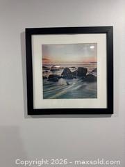 MaxSold Auction: Two Framed Seascape Print in Black Vertical Frame - Mississauga (Ontario, Canada) SELLER MANAGED Downsizing Online Auction -  Glen Erin Drive