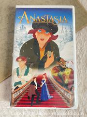 MaxSold Auction: Vintage 1980’s VHS Tape Collection Anastasia Cinderella Annie Sleeping Beauty  - Toronto (Ontario, Canada) SELLER MANAGED Reseller Online Auction - Bayview Avenue