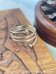 MaxSold Auction: Vintage Brass Bohemian Coil Wrap Ring Sz. 5 - Toronto (Ontario, Canada) SELLER MANAGED Reseller Online Auction - Bayview Avenue