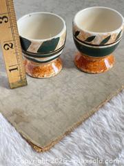 MaxSold Auction: Vintage Ceramic Handpainted Thailand Hard Boiled Egg Holders - Toronto (Ontario, Canada) SELLER MANAGED Reseller Online Auction - Bayview Avenue