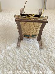 MaxSold Auction: Vintage Christmas Ornament Tin Sleigh  - Toronto (Ontario, Canada) SELLER MANAGED Reseller Online Auction - Bayview Avenue