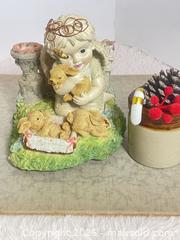 MaxSold Auction: Vintage Classical Treasures Resin Angel Child with Bunny’s Musical Wind Up Figurine 6” - Toronto (Ontario, Canada) SELLER MANAGED Reseller Online Auction - Bayview Avenue