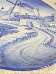 MaxSold Auction: Vintage German 3D Large Flow Blue Windmill Country Scene Stamped 12” - Toronto (Ontario, Canada) SELLER MANAGED Reseller Online Auction - Bayview Avenue
