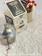 MaxSold Auction: Vintage Giant Size Tea Ball Loose Leaf Strainer Kitchen Decor Accent - Toronto (Ontario, Canada) SELLER MANAGED Reseller Online Auction - Bayview Avenue