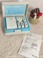 MaxSold Auction: Vintage Philips International Power Converter Plug Adapter Kit Boxed Made in Hong Kong - Toronto (Ontario, Canada) SELLER MANAGED Reseller Online Auction - Bayview Avenue