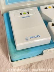 MaxSold Auction: Vintage Philips International Power Converter Plug Adapter Kit Boxed Made in Hong Kong - Toronto (Ontario, Canada) SELLER MANAGED Reseller Online Auction - Bayview Avenue