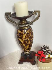 MaxSold Auction: Vintage Resin Candle Holder 9” - Toronto (Ontario, Canada) SELLER MANAGED Reseller Online Auction - Bayview Avenue