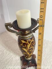 MaxSold Auction: Vintage Resin Candle Holder 9” - Toronto (Ontario, Canada) SELLER MANAGED Reseller Online Auction - Bayview Avenue