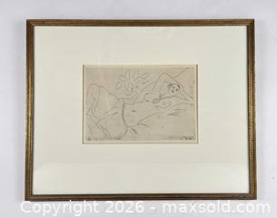 MaxSold Auction: ORIGINAL HENRI MATISSE ETCHING " ODALISQUE COUCHÉE " - Toronto (Ontario, Canada) PARTNER MANAGED Estate Sale Online Auction - Colin Avenue