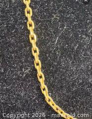 MaxSold Auction: 14k gold plated sterling silver necklace 16” long   - Markham (Ontario, Canada) SELLER MANAGED Downsizing Online Auction - Loring Crescent