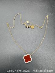 MaxSold Auction: 18k gold plated sterling silver necklace - Markham (Ontario, Canada) SELLER MANAGED Downsizing Online Auction - Loring Crescent