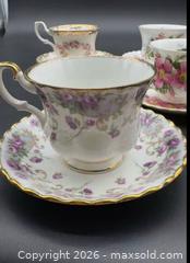 MaxSold Auction: 4 Royal Albert bone china tea cups & saucers  - Markham (Ontario, Canada) SELLER MANAGED Downsizing Online Auction - Loring Crescent