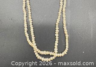 MaxSold Auction: Antique double strand pearl necklace  - Markham (Ontario, Canada) SELLER MANAGED Downsizing Online Auction - Loring Crescent