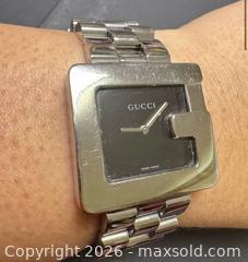 MaxSold Auction: Authenticated Gucci 3600M stainless steel watch  - Markham (Ontario, Canada) SELLER MANAGED Downsizing Online Auction - Loring Crescent