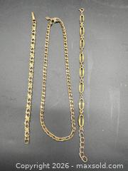 MaxSold Auction: Gold tone necklace and bracelets  - Markham (Ontario, Canada) SELLER MANAGED Downsizing Online Auction - Loring Crescent