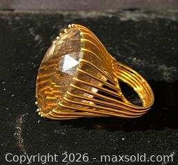MaxSold Auction: Large heavy 14k yellow gold ring with appraisal 27.3 gr - Markham (Ontario, Canada) SELLER MANAGED Downsizing Online Auction - Loring Cres.