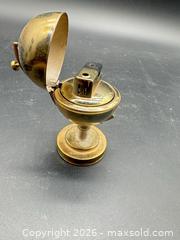 MaxSold Auction: Mid century modern brass globe table lighter  - Markham (Ontario, Canada) SELLER MANAGED Downsizing Online Auction - Loring Crescent