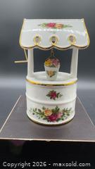 MaxSold Auction: Royal Albert Old Country Roses Musical Wishing Well music box - Markham (Ontario, Canada) SELLER MANAGED Downsizing Online Auction - Loring Crescent