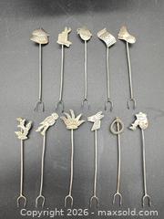 MaxSold Auction: Sterling silver appetizer picks - Markham (Ontario, Canada) SELLER MANAGED Downsizing Online Auction - Loring Crescent