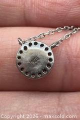 MaxSold Auction: Sterling silver evil eye pendant necklace  - Markham (Ontario, Canada) SELLER MANAGED Downsizing Online Auction - Loring Crescent